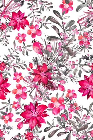 watercolor印花花型图片