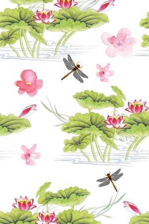花卉印花花型图片