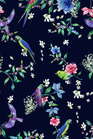 小碎花印花花型图片