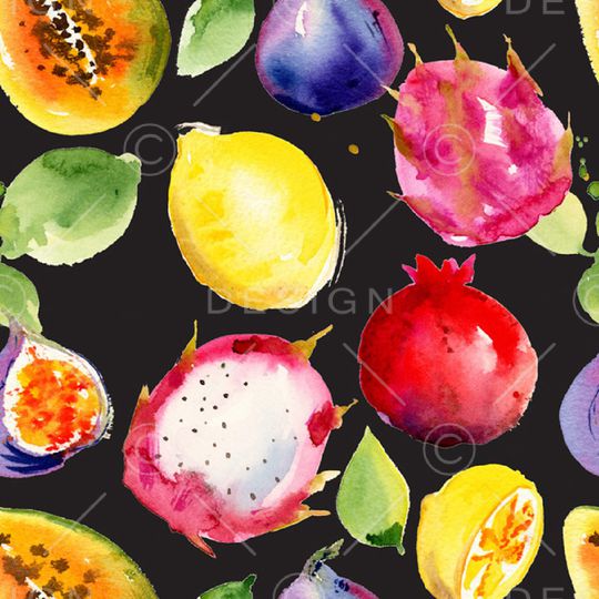 水果印花花型图片