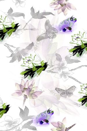 血红印花花型图片