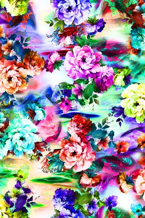 花朵印花花型图片