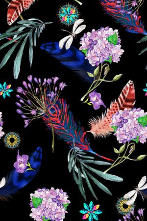 花卉印花花型图片