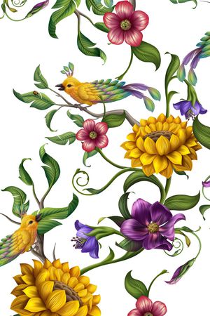 花卉印花花型图片