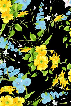 花卉印花花型图片