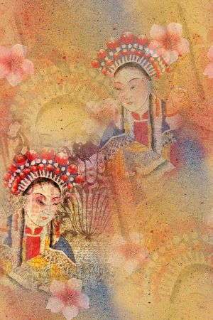桃花印花花型图片