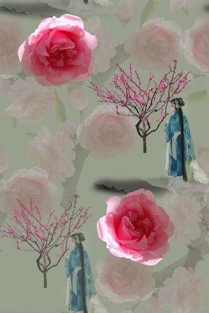 京剧印花花型图片