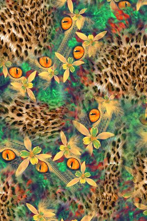 猫眼印花花型图片