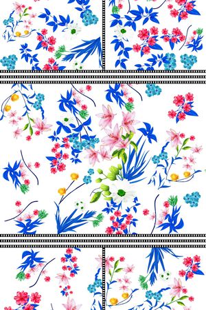 小碎花印花花型图片