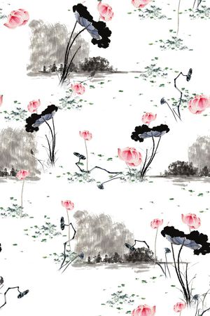 民族风印花花型图片