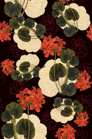 花卉印花花型图片
