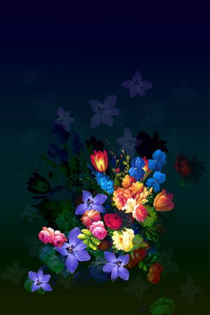 花卉印花花型图片