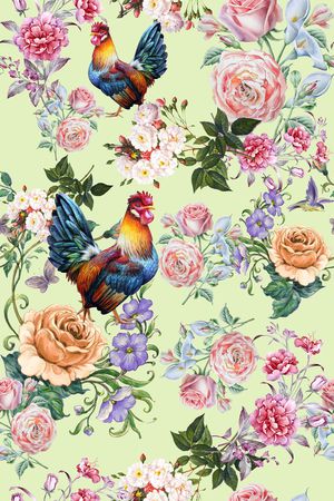 小碎花印花花型图片