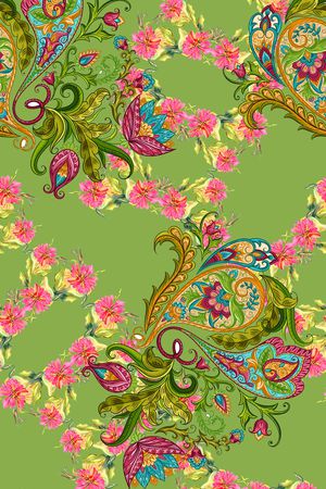 佩斯利印花花型图片