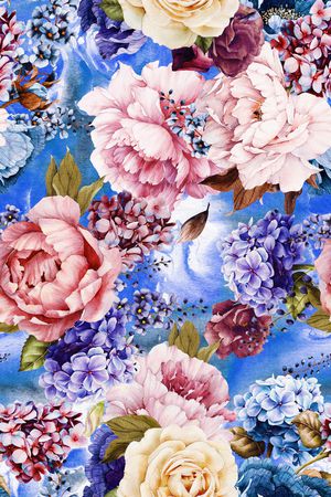 花朵印花花型图片