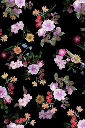 花瓣印花花型图片
