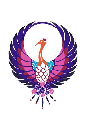 花鸟印花花型图片