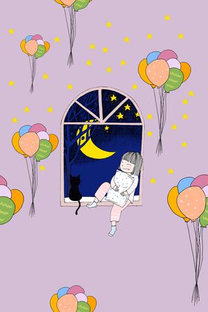 女孩印花花型图片