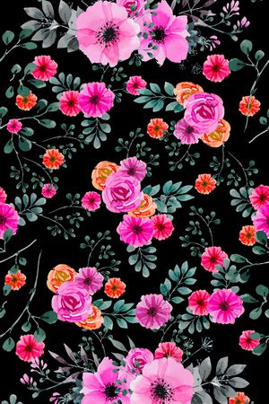 花朵印花花型图片