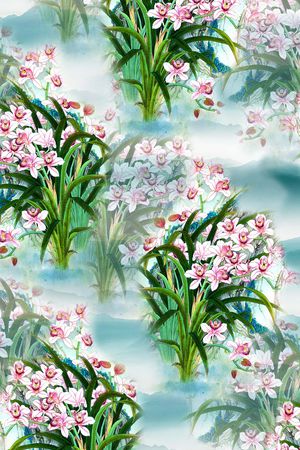 花卉印花花型图片