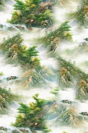 树林印花花型图片