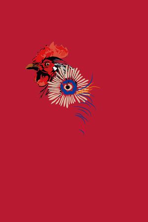 鸡印花花型图片