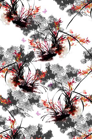 花朵印花花型图片