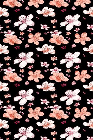 小碎花印花花型图片