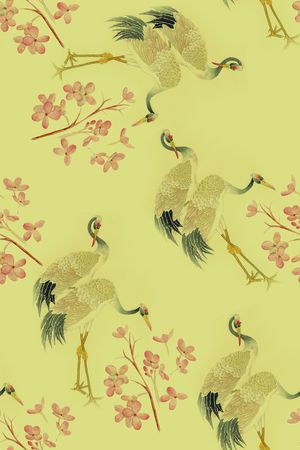中国风印花花型图片