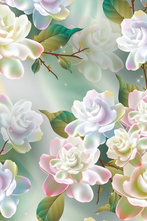 乱花印花花型图片