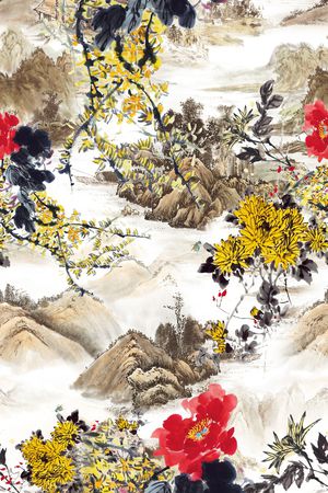 花卉花朵印花花型图片