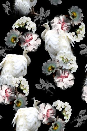 花卉印花花型图片