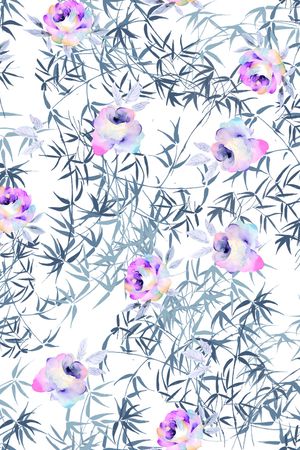 乱花印花花型图片