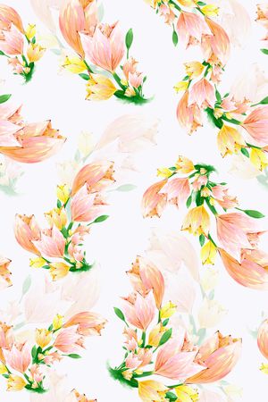 小清新风格印花花型图片