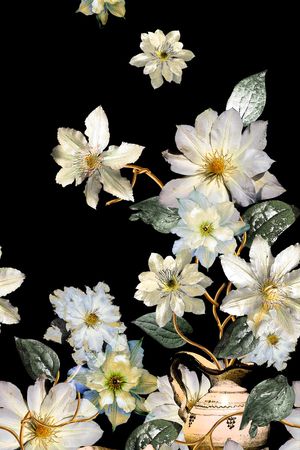 花卉印花花型图片