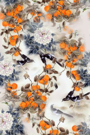 花卉印花花型图片