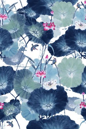 洋阳---花卉印花花型图片