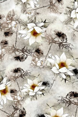 花朵印花花型图片
