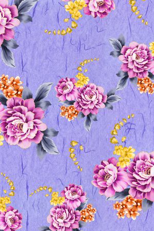 乱花印花花型图片