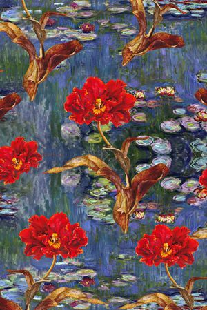 乱花印花花型图片
