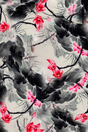 花卉印花花型图片
