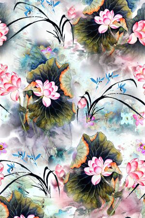 花卉印花花型图片