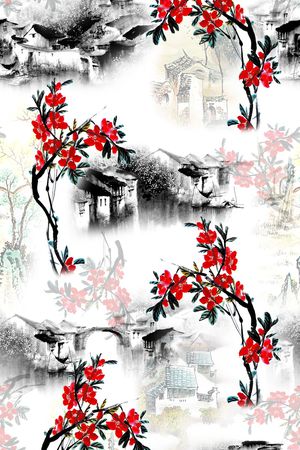 数码印花花型图片