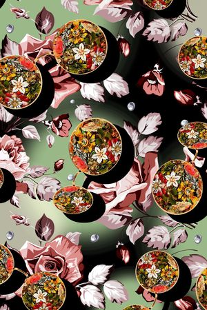 趣味印花花型图片