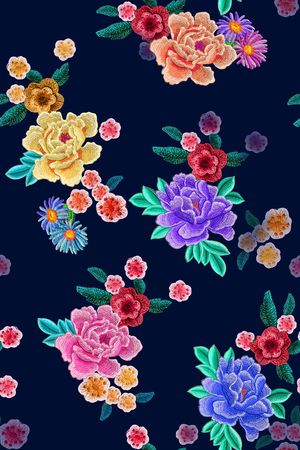 花朵印花花型图片