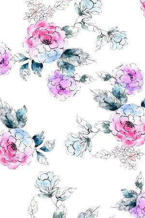 小碎花印花花型图片