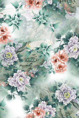 花卉印花花型图片