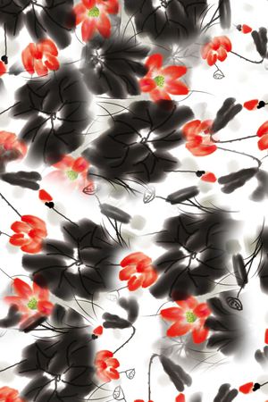花卉印花花型图片