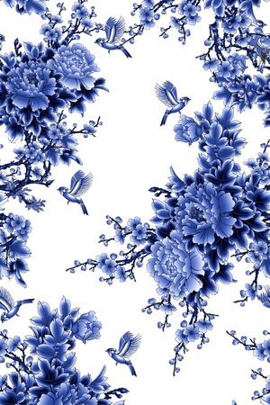 花卉印花花型图片