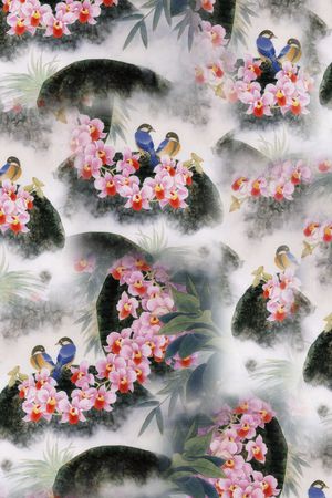鸟印花花型图片